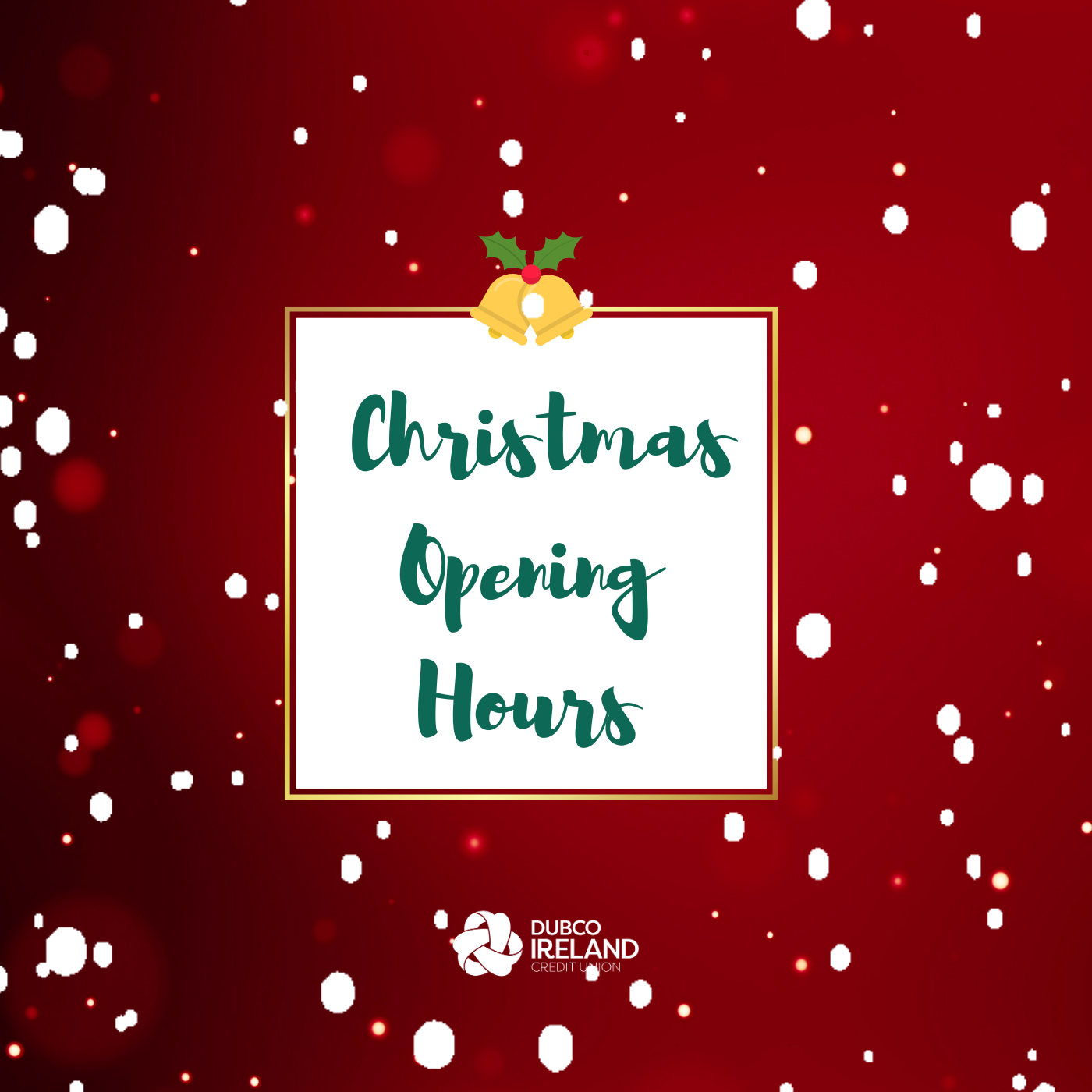 Christmas Opening Hours – Dubco Ireland